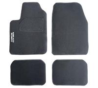 Auto Accessori Lupex - Jeu de Tapis de Sol pour Voiture, Compatible avec Fiesta, Jeu de Tapis de Sol avec nom de la Voiture brodé, avec Protection Contre Les Chutes, l'avant-l'arrière