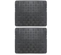 Auto Accessori Lupex - Lot de 2 tapis de sol en caoutchouc, adaptables, antidérapants et résistants pour protéger contre la saleté, la boue, la neige et l'eau