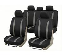 Auto Accessori Lupex Lot de housses universelles LS09 de couleur grise avant et arrière en polyester utilitaire No Suv