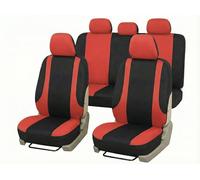 Auto Accessori Lupex Lot de housses universelles LS10 de voiture, couleur rouge, avant et arrière, en polyester, utilitaire No Suv