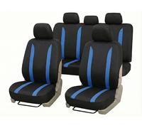 Auto Accessori Lupex LS09 Ensemble de housses de siège auto universelles Bleu avant et arrière en polyester utilitaire No Suv