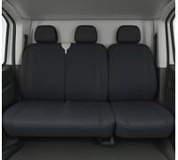 Auto Accessori Lupex LS30 Housses de siège universelles pour fourgons et camions 3 places, tissu en polyester, couleur Noir, avant 2+1 Compatible avec accoudoir