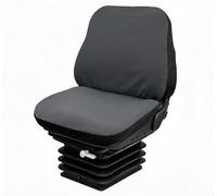 Auto Accessori Lupex - LS32 Housse de siège tracteur universelle - Assise et dossier en PU matelassée, coutures renforcées, protection et confort pour sièges agricoles (tissu gris)