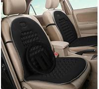 Auto Accessori Lupex - Paire de dossiers universels avant avec housse de volant et 2 housses de ceinture, tissu polyester noir, pour sièges de voiture, camionnette, 92 boules de massage