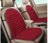 Auto Accessori Lupex - Paire de dossiers universels - Kit de 2 pièces - Rouge - Housses de siège Avant - pour siège Auto, Fourgon et Chaise de Bureau en Polyester - 92 balles de Massage