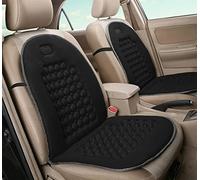 Auto Accessori Lupex - Paire de dossiers universels, lot de 2 pièces, couleur noire, housses pour sièges avant, pour sièges de voiture, fourgonnette et chaise de bureau, en polyester, avec 92 boules