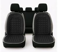 Auto Accessori Lupex Paire de dossiers universels, matériau polyester, ensemble de housses de siège avant, kit de 2 pièces avec 92 balles de massage, pour sièges de voiture, fourgon, autobus, camion,