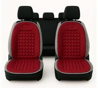 Auto Accessori Lupex Paire de dossiers universels, matériau polyester, ensemble de housses de siège avant, kit de 2 pièces avec 92 balles de massage, pour sièges de voiture, camionnette, camion,