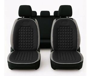Auto Accessori Lupex Paire de dossiers universels, matériau polyester, ensemble de housses de siège avant, kit de 2 pièces avec 92 balles de massage, pour sièges de voiture, fourgon, autobus, camion