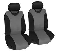 Auto Accessori Lupex Paire de housses de siège de voiture universelles en polyester, housse de siège standard, No Suv, modèle R1 (paire avant - gris)