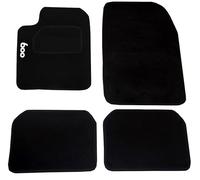 Auto Accessori Lupex TPSTR-600 Tapis de voiture compatibles 600 Seicento | En moquette noire | Logo brodé | Kit avant et arrière | Accessoires intérieurs voiture