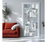 Auto-Adhésif 3D Stickers Porte Branches de style collage Poster de Porte 77x200 cm Moderne minimaliste Autocollants de Décoration pour Intérieure Bureau Chambre à Coucher Salon Art Papier Peint