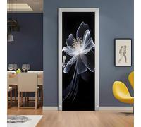 Auto-Adhésif 3D stickers porte Minimaliste Poster de Porte 90x200 cm Fleur Rêveuse Style Scandinave Autocollants de Décoration pour intérieure Chambre à Coucher Salon Art Papier Peint Peintures