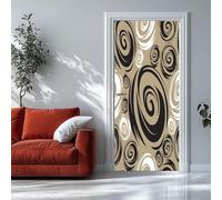 Auto-Adhésif 3D Stickers Porte Motif de spirale dynamique Poster de Porte 90x200 cm Moderne minimaliste Autocollants de Décoration pour Intérieure Bureau Chambre à Coucher Salon Art Papier Peint