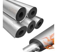 Auto Adhésif Isolant Tuyau En Aluminium, Tuyau D'isolation En Mousse ID16-114mm, Isolation Tuyaux Chauffage, Épaisseur 10/15/20/30mm Tuyau Isolation Tube En Mousse(ID22mm*T10mm*90cm)