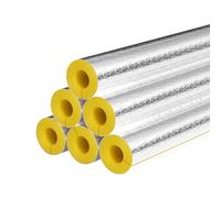 Auto-adhésif Isolation De Tuyau en verre laine de roche et Feuille D'aluminium, Tuyaux isolant Antigel pour Tube d'eau Chaude de Climatisation Solaire(ID114mmxT30mm)