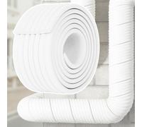 Auto-adhésif Mousse Isolante Thermique, Enroulement en Spirale Isolation Tuyaux Chauffage, Imperméable Tube Mousse, Convient pour la Protection contre le Gel en Hiver(Grey,8cm/3.15in*2m/6.56ft)