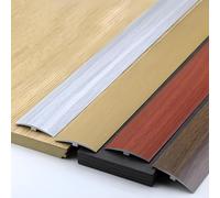 Auto-adhésifs PVC Bandes Transition de Sol, Profilés Séparation Moquette Et Carrelage, Vinyle Imitation Profil Bordure, Pour Joindre Seuils Espace(Gray Brown,L130cm)