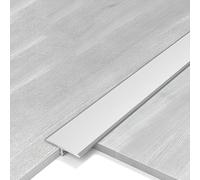 Auto-adhésive Bande De Transition En Aluminium Barre Seuil Moulure En T, Barre De Seuil Pour Seuils De Porte Et Sols De Raccordement(Silver,20mmx130cm)