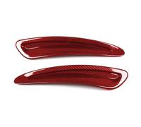 Auto Aérations Capot Grille Compatible Avec Toyota GR Pour Supra A90 A91 MK5 2019-2022 : Cache De Ventilation De Capot En Fibre De Carbone Véritable Sèche.(Red Carbon Fibe)