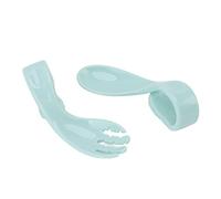 Auto-alimentation Cuillères d'apprentissage bébé Formation Fourchette Cuillères Bleu Fort Pratique Petit Léger Usage Domestique