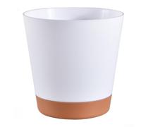Auto-Arrosant pour Plantes Intérieures 10 Jours Auto-Arrosant(White 15.3cm) | Indicateur niveau eau, réservoir transparent, santé des plantes, pour intérieur extérieur, pour facile à surveiller