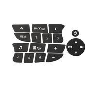 Auto Autocollant Bouton Compatible Avec Clio Pour Megane 2009 2010 2011 Autocollants De Réparation Pour Boutons De Commande Radio CD
