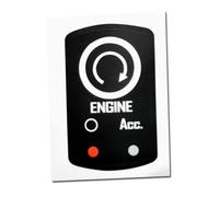 Auto Autocollant Bouton Compatible Avec Corvette Pour C6 2005 2006 2007 2008 2009 2010 2011 2012 2013 Autocollant De Superposition Boutons Contrôle Tableau Bord