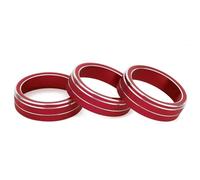 Auto Autocollant Bouton Compatible Avec VW Pour Scirocco Pour Sharan Pour Golf Autocollants Intérieurs Pour Boutons De Climatisation(Red)