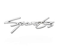Auto Autocollant pour Lexus NX 2021-2025,Métal Capot Avant Arrière Emblème Autocollant Auto Fender Lettres Decal Personnalisées Voiture Badge Accessoires Voiture à l’Image Renouvelée,Silver