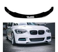 Auto Becquets Avant pour BMW 1 Series F20 F21 M 2011-2015,Lame Pare-Choc Avant Voiture Diffuseur Becquet, Gloss Black