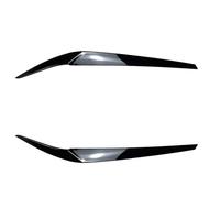 Auto Becquets Avant pour BMW pour Série 5 G30 G31 G38 F90 pour M5 540i 525i 530i 2017-2021 Garniture Sourcil De Phare De Paupière Phare Capots De Lampe Avant(Noir Brillant)