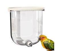 Auto Bird Waterer - Hanging Type Bird Cage Water Feeder | No-Drip Automatic Drinker for Budgies, Cockatiels, and Long-Tailed Parrots, 10.7x11x8cm PP Material, Fresh Water Dispenser