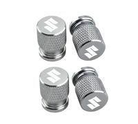 Auto Bouchons de Valve de Pneu pour Suzuki Celerio 2021-2023, Capuchon de Valve Auto Casquettes Anti Poussière de Voiture Métal Couvre-Valve Accessoire de Pneu,B-1