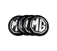 Auto Cache-moyeux pour MG, 4 Pièces 56 Mm en Alliage D'aluminium Capuchons Centraux de Moyeu Autocollants Imperméables Anti-poussière Anti-Rouille Logo Décoration Autocollants Accessoires