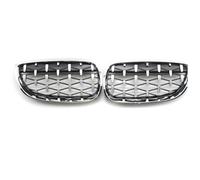 Auto Calandre Avant pour BMW 3 Series E92 E93 2006-2009 51137157277 51137157278, Grille de Calandre Avant Gauche Droite Pare-Chocs Avant Remplacement Accessoires Tuning,Plated