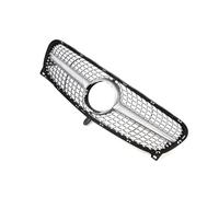 Auto Calandre Grilles Avant Compatible Avec Benz Pour LA Pour X156 2014 2015 2016 Grille De Pare-chocs Style Diamants D'admission D'air Supérieure Radiateur Noir Brillant(Style D)