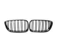 Auto Calandres Radiateur pour B&MW série 2 F22 F23 M235I M240I F87 M2 2014 + 2X calandre de Pare-Chocs Avant en Carbone Gril Double Ligne