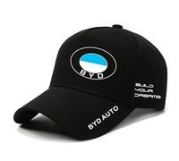 Auto Casquette de Baseball pour BYD Tang (2nd Gen) 2018-2020, Unisexe Réglable Casquette de BYD avec Logo de Voiture Chapeau Casquette pour Homme Femme Accessoires Taille Unique,Black-C