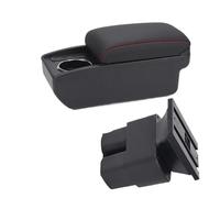 Auto Central Accoudoir Pour Nissan Pour NV200 Accoudoir Voiture Boîte Rangement Automatique Centrale Porte Gobelet Console Rénovation(B1 Black red 6USB)