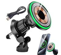 Auto Clamping Car Charger, Holder Car Phone Holder | Charging Phone Stand - Support Rotation 360° Barre de ventilation sans fil pour la famille de charge