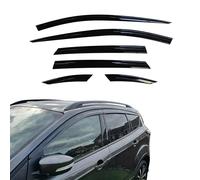 AUTO CLOVER Lot de 6 déflecteurs d'air Modern Noir pour Ford Kuga 2012-2019, Ajustement spécifique au véhicule, Auto-adhésif, Compatible avec les SUV