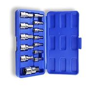 Auto Coffret Douilles 3/8 "" 1/4 "" 1/2 "" 13 Pièces/ensemble Tête De Manchon Universelle Adaptateur D'embout Hexagonal SAE Et Douilles De Taille Métrique ouille