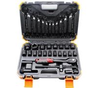 Auto Coffret Douilles Jeu De Clés À Douille Outil De Réparation Automobile Kit À Douille Pneumatiques Pour L'entretien Automobile 37 Pièces