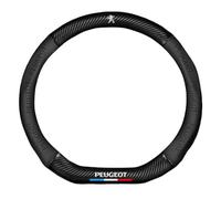 Auto Couvre Volant Voiture pour Peugeot 1007 2005-2009, Protecteur de Volant Housse de Volant Microfibre Cuir Antidérapant Respirant Souple Durable Accessories,D-Black