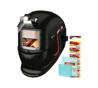 Auto Darkening Welding Helmet - Adjustable Face Shield with Built-in LED Light for Safe Welding and Eye Protection, Welder Hood Masque for Workshop, Garage, Job Site, Automotive Repair, Construction