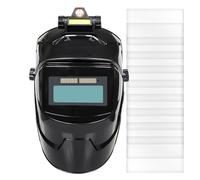 Auto Darkening Welding Helmet, Solar Powered Welding Hood, Breathable Soldering Protective Mask for Manufacturing, Fabrication, Automotive, Construction, Metal Work, Repair