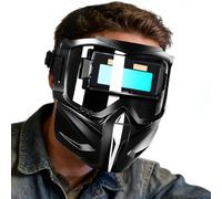 Auto Darkening Welding Helmet, True Color Face Shield, 3.86 Inches Viewing Area with Protective Build, High Definition Welder, Workshop Accessory with Style, Tool for Garage and Industry