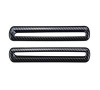 auto décoration voiture Compatible Avec Dodge Pour Challenger 2015 2016 2017 2018 2019 2020 2 Pièces Garniture Sortie Climatisation Porte Couvercle Ventilation AC Intérieur(Black)