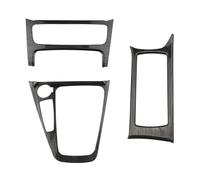 auto décoration voiture Compatible Avec Ford Pour Focus 3 Pour MK3 2015 2016 2017 2018 LHD Console Centrale Autocollants Couvercle Du Panneau Changement Vitesse Porte-gobelet D'eau(Wood black)